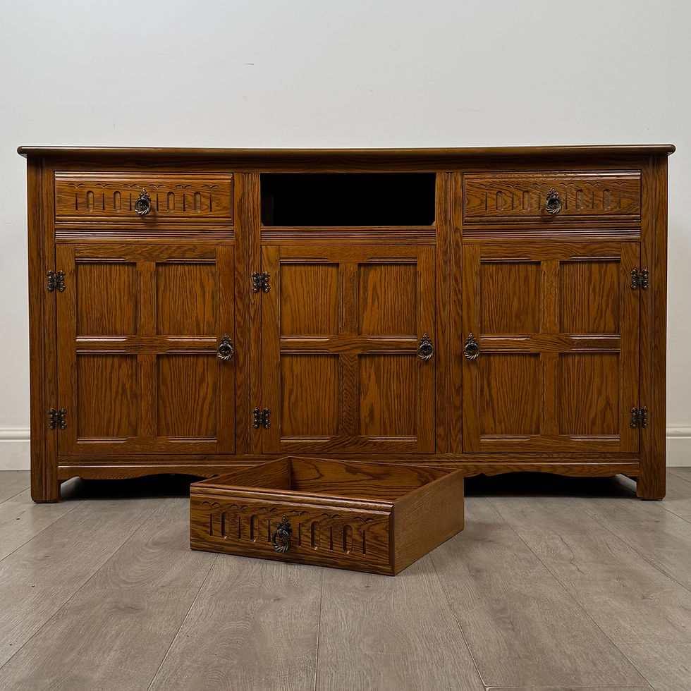 Thumbnail: Antique 20th Century Sideboard In Golden Oak ( AF-6372 )