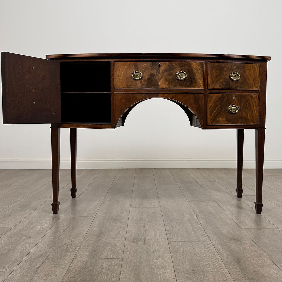 Thumbnail: Antique 19th Century Bow Front Sideboard In Mahogany ( REF AF-5168 )