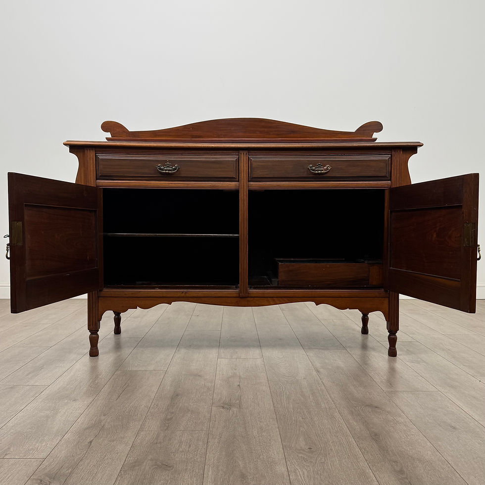 Thumbnail: Antique 20th Century Edwardian Sideboard In Walnut ( AF-5443 )