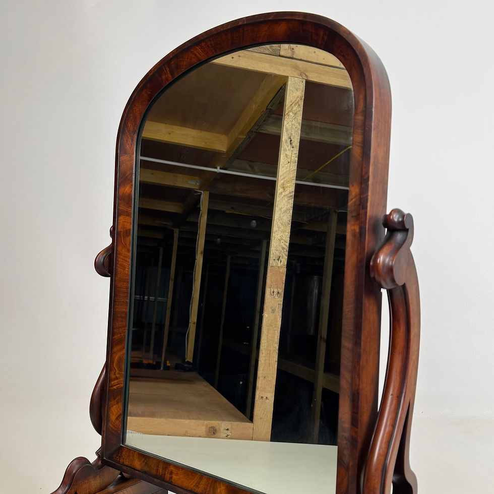 Thumbnail: Antique 19th Century Victorian Dressing Mirror In Mahogany ( AF-5352 )