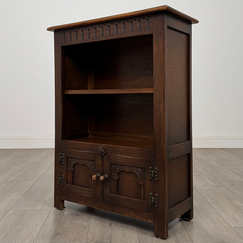 Thumbnail: Antique 20th Century Good Quality Small Oak Cabinet ( AF-5615 )