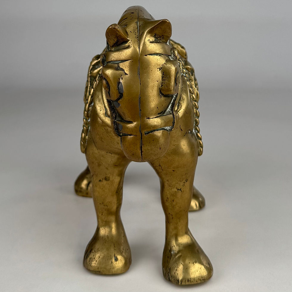Thumbnail: Antique 19th Century Brass Sculpture Of A Horse ( REF AF-4191 )