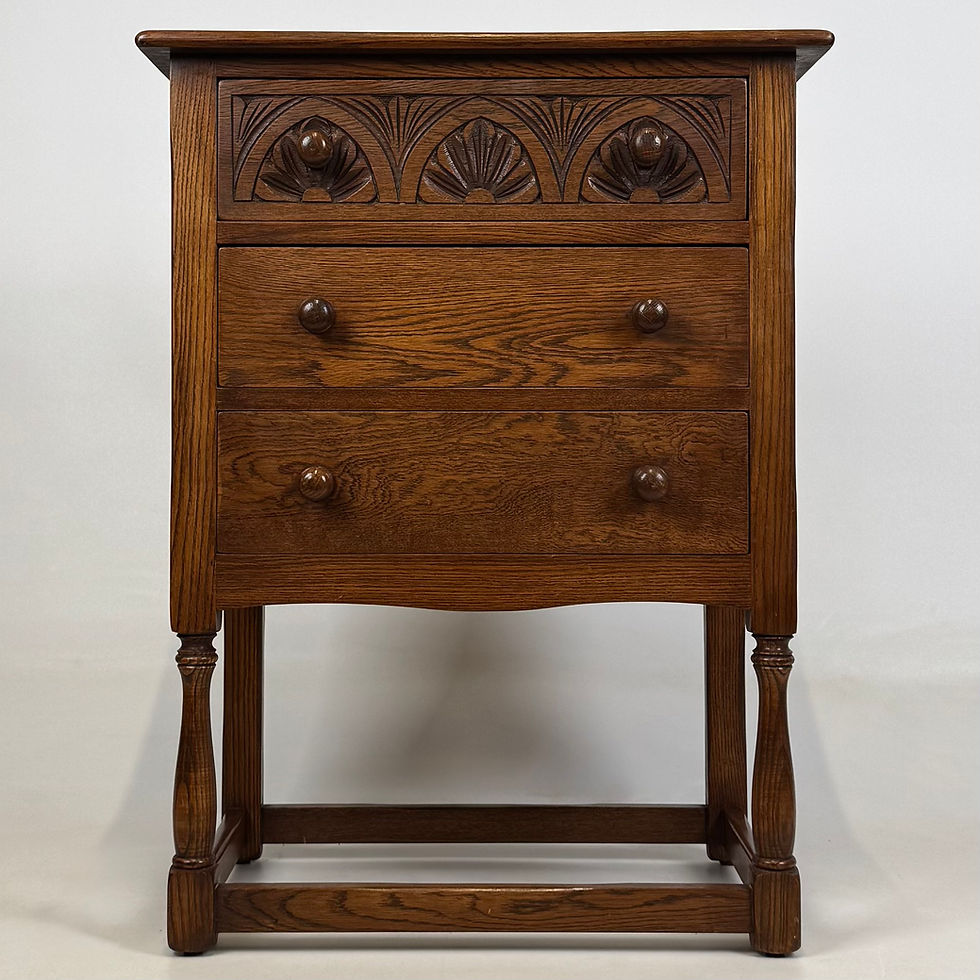 Thumbnail: Antique 20th Century Small Chest Of Drawers In Oak ( AF-5714 )