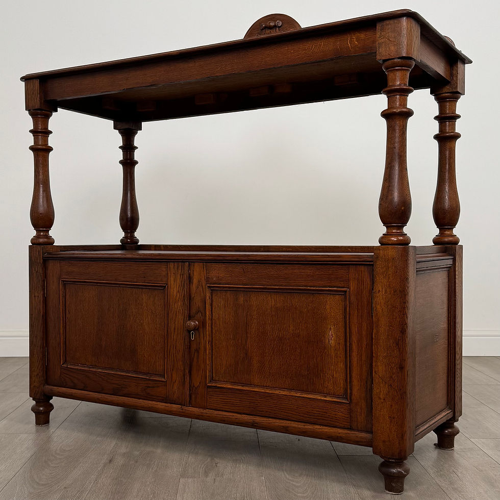 Thumbnail: Antique 19th Century Good Quality Cupboard In Oak ( REF AF-4993 )