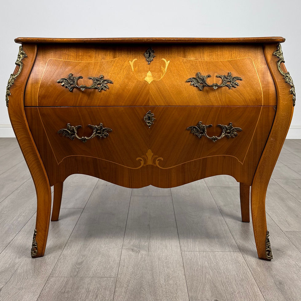 Thumbnail: Antique 20th Century Bombe Chest Of Drawers In Walnut ( AF-5596 )