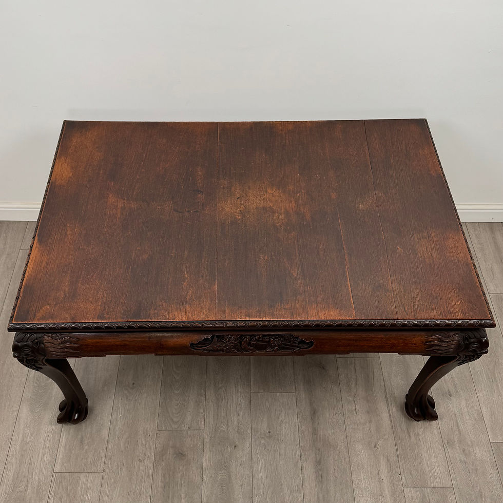 Thumbnail: Antique 20th Century Chinese Rosewood Dining Table With 6 Chairs ( AF-5179 )