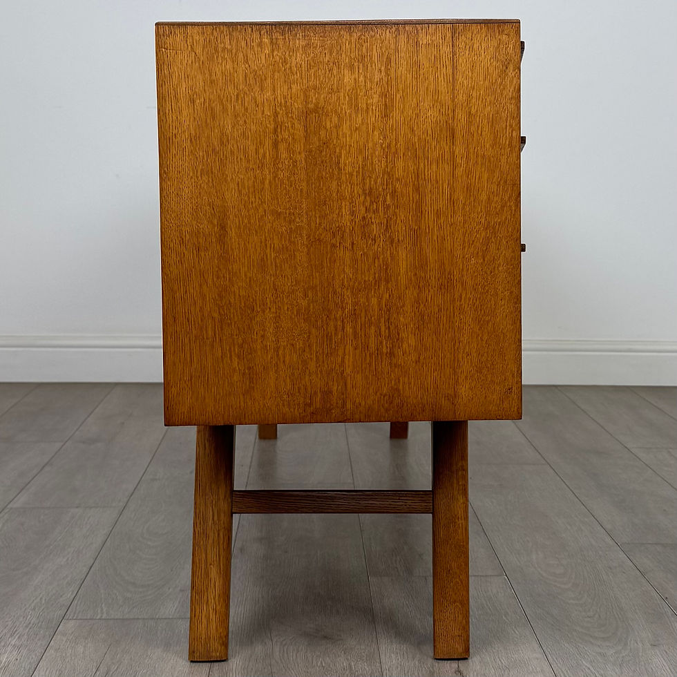 Thumbnail: Vintage 20th Century Good Quality Desk In Oak ( AF-5575 )