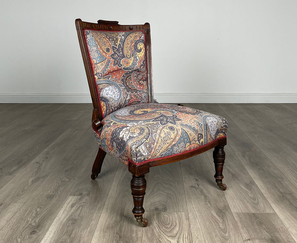 Thumbnail: Antique 20th Century Nursing Chair / Armchair In Mahogany ( REF AF-3096 )