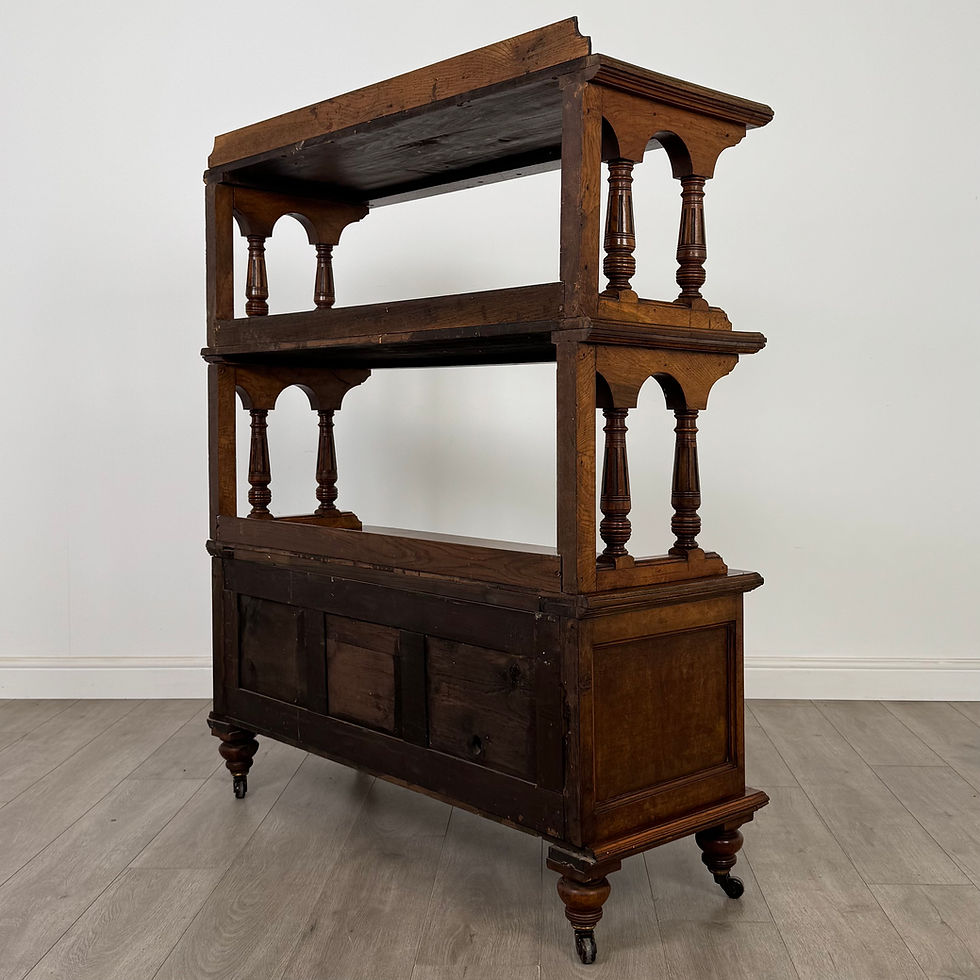 Thumbnail: Antique 19th Century Victorian Cupboard In Burr Walnut ( AF-5393 )