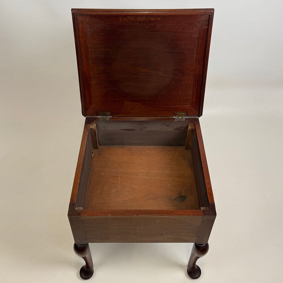 Thumbnail: Antique 20th Century Good Quality Small Mahogany Storage Box ( AF-5635 )