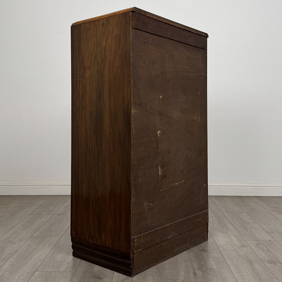 Thumbnail: Vintage Art Deco Walnut Tallboy | Cupboard & Fitted Interior | AF-6759