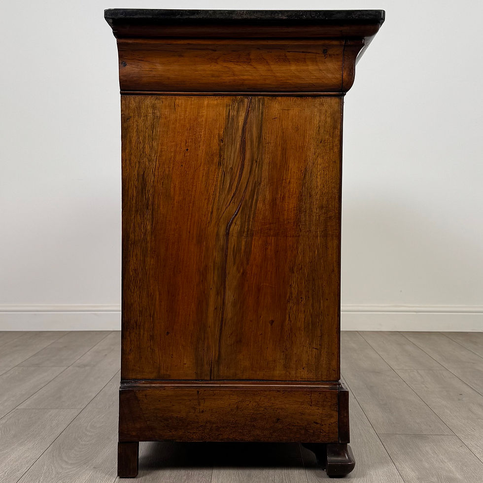 Thumbnail: Antique 19th Century Burr Walnut French Chest Of Drawers ( REF AF-4729 )