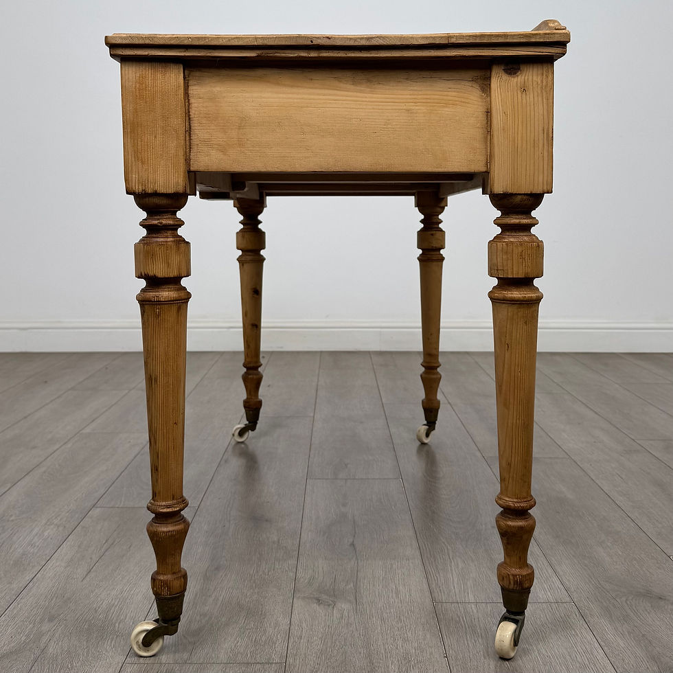 Thumbnail: Antique 19th Century Victorian Writing Table In Pine ( AF-6086 )