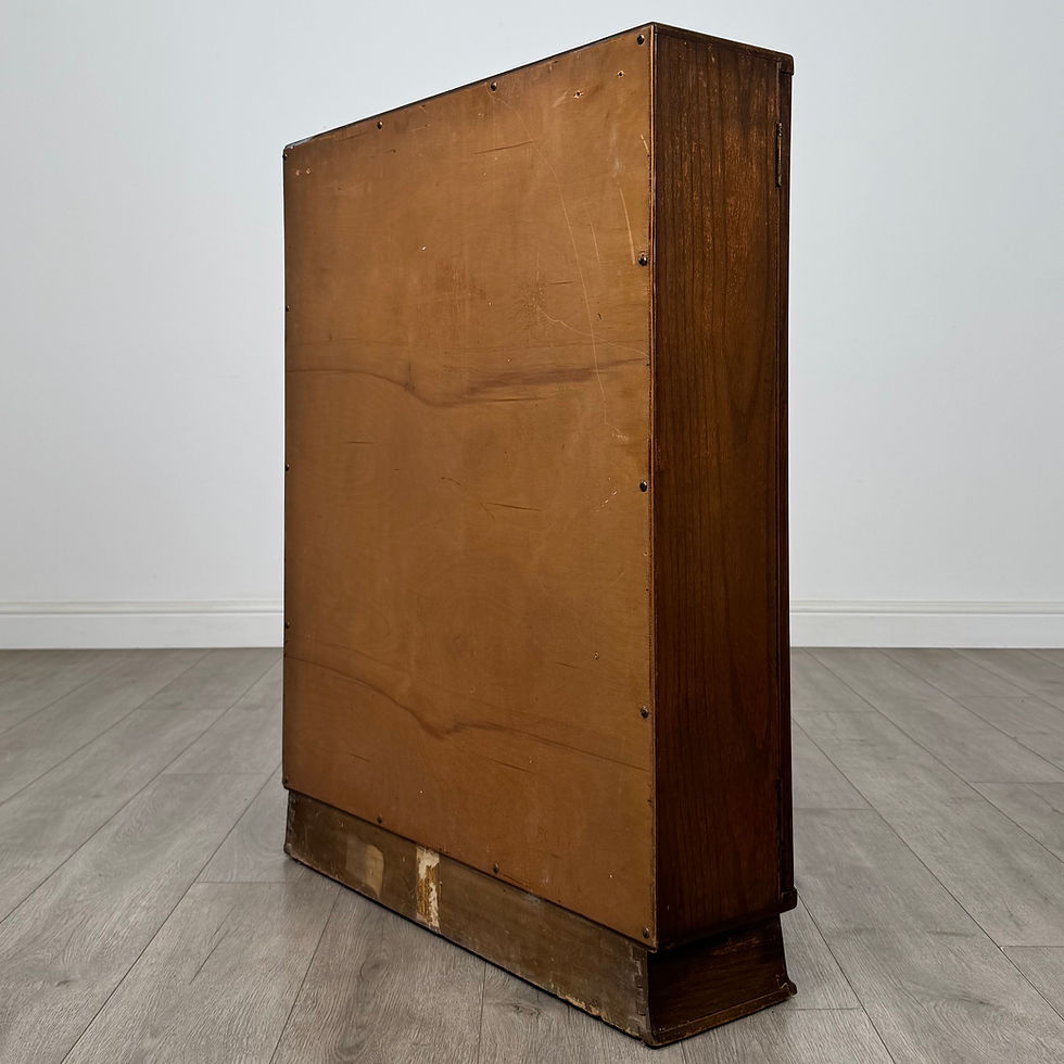 Thumbnail: Antique 20th Century Edwardian Display Cabinet In Oak ( AF-5652 )