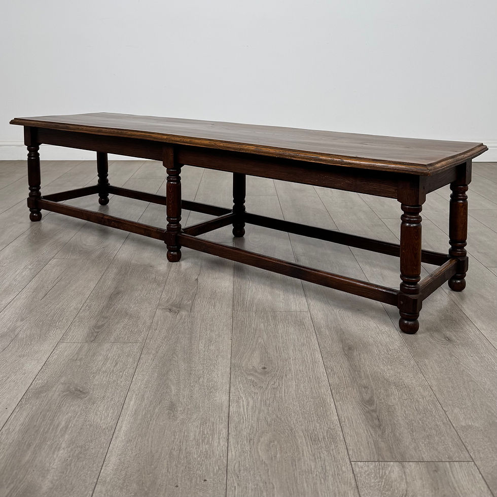 Thumbnail: Antique 20th Century Good Quality Bench In Oak ( AF-5975 )