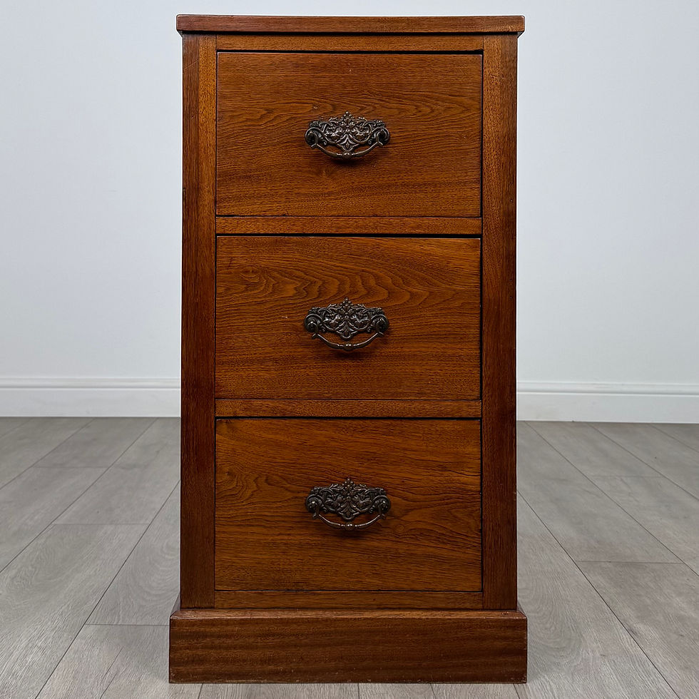 Antique 20th Century Small Oak Chest Of Drawers ( REF AF-4175 )