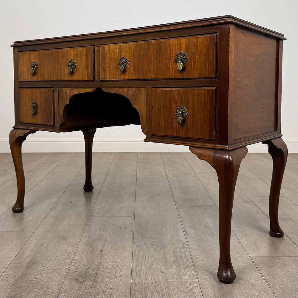 Thumbnail: Antique 20th Century Writing Table In Walnut ( AF-6263 )