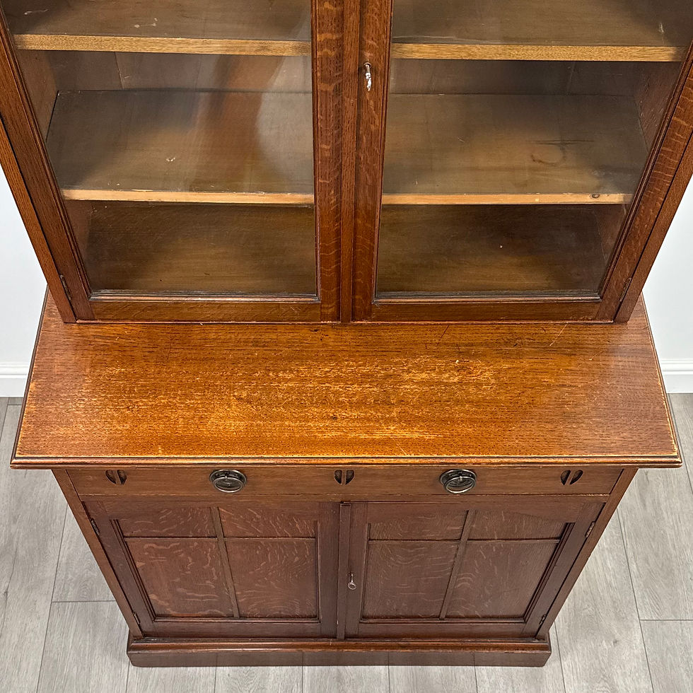 Thumbnail: Antique 20th Century Fine Quality Arts & Crafts Bookcase In Oak ( REF AF-4739 )