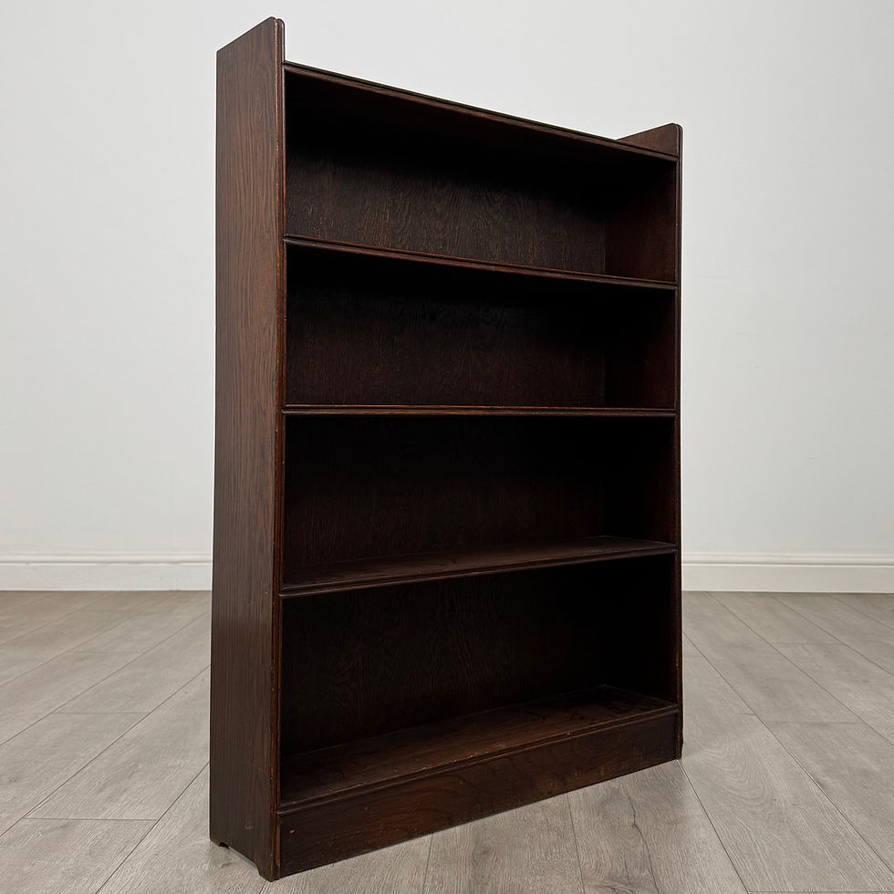 Thumbnail: Antique 20th Century Edwardian Open Bookcase In Oak ( AF-5912 )