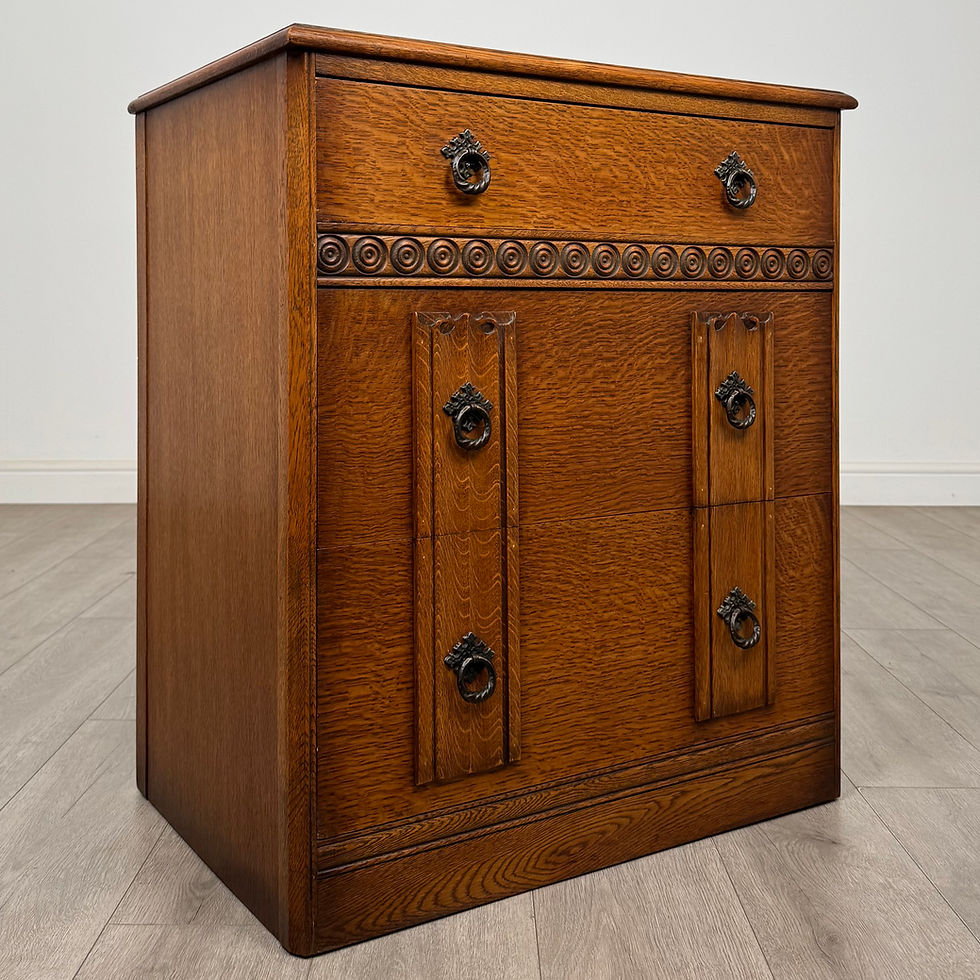 Thumbnail: Antique 20th Century Edwardian Chest Of Drawers In Oak ( AF-5769 )