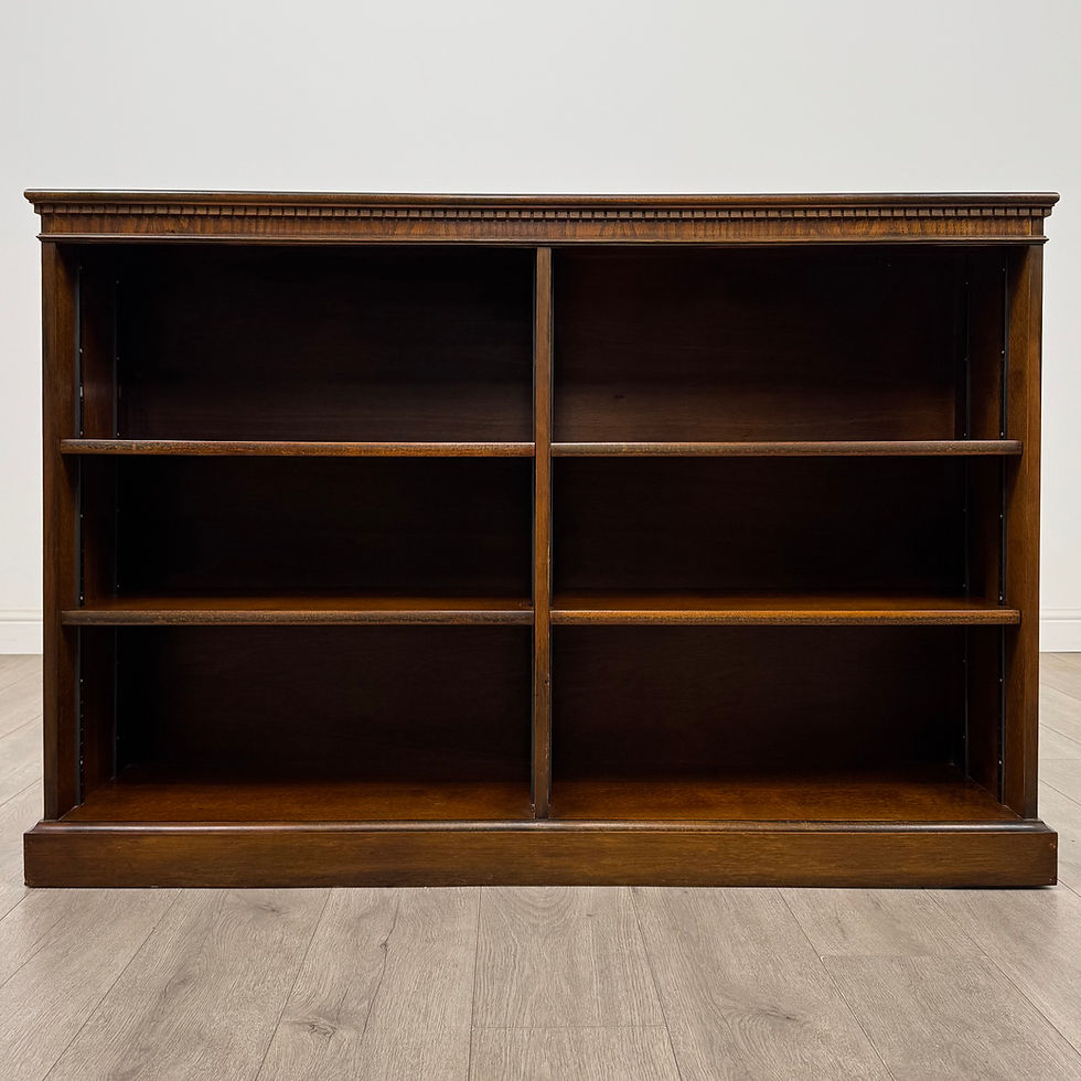 Thumbnail: Antique 20th Century Large Open Bookcase In Oak ( AF-5574 )