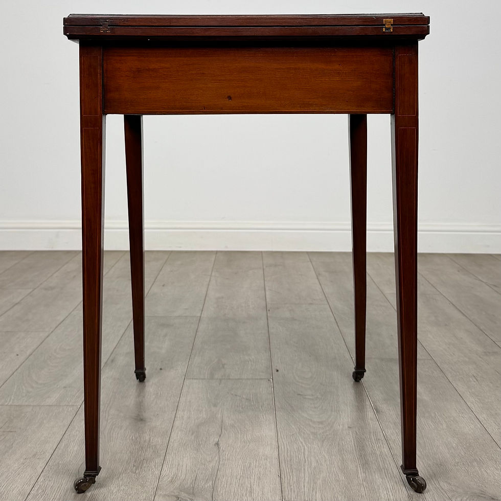 Thumbnail: Antique 20th Century Edwardian Envelope Card Table In Mahogany ( AF-6315 )
