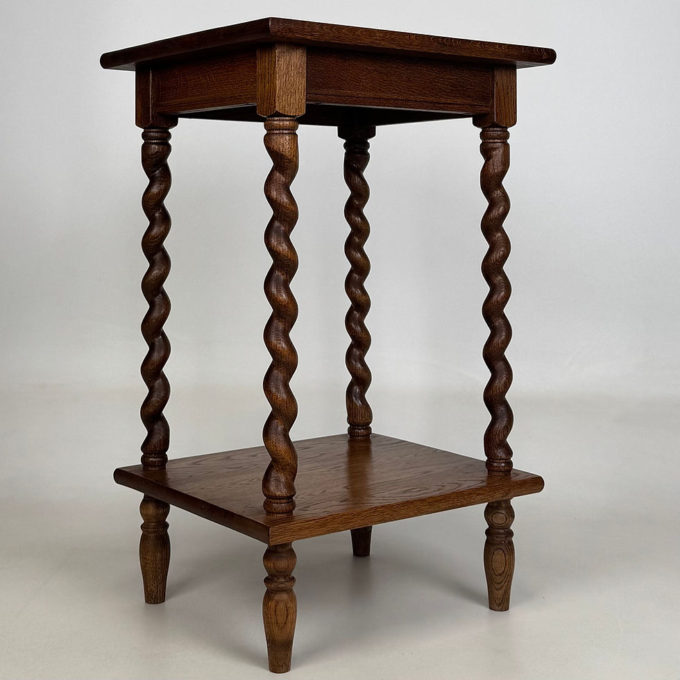 Thumbnail: Antique 20th Century Edwardian Side Table In Golden Oak ( AF-5716 )