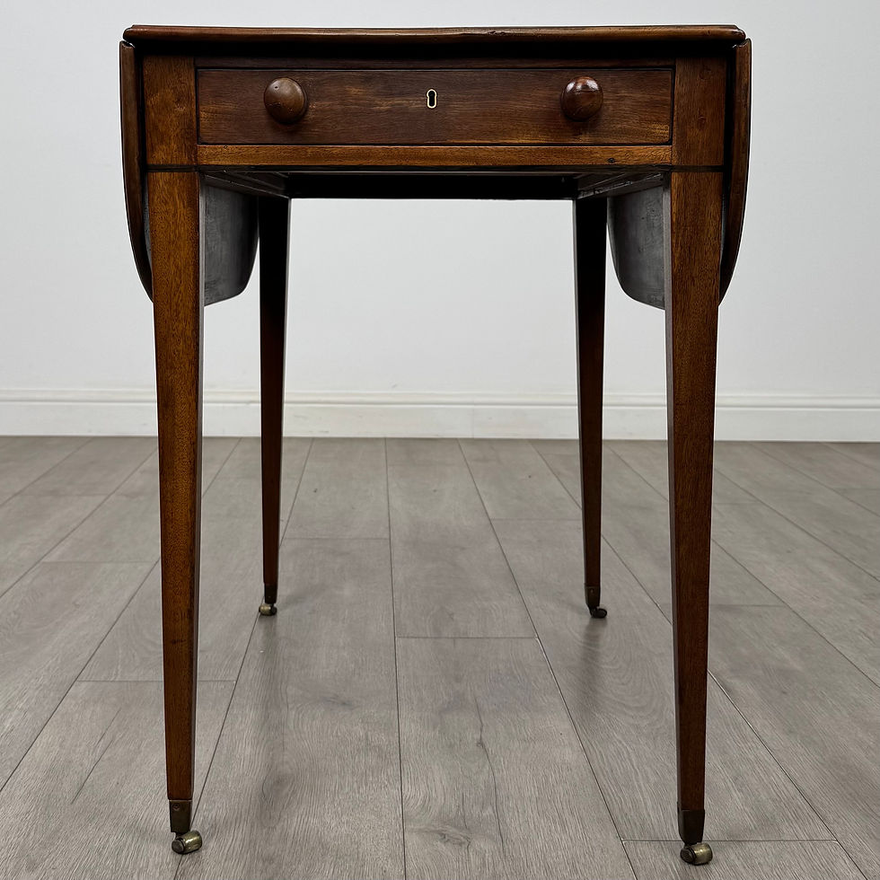 Thumbnail: Antique 19th Century Georgian Style Pembroke Table In Mahogany ( AF-6133 )