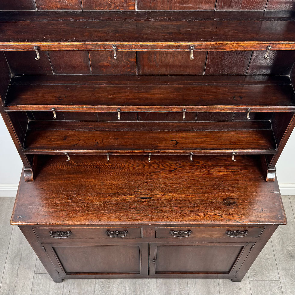 Thumbnail: Antique 20th Century Good Quality Welsh Dresser In Oak  ( AF-5671 )