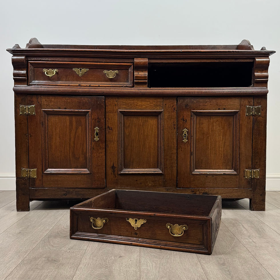 Thumbnail: Antique 18th Century Georgian Sideboard In Oak ( AF-5223 )