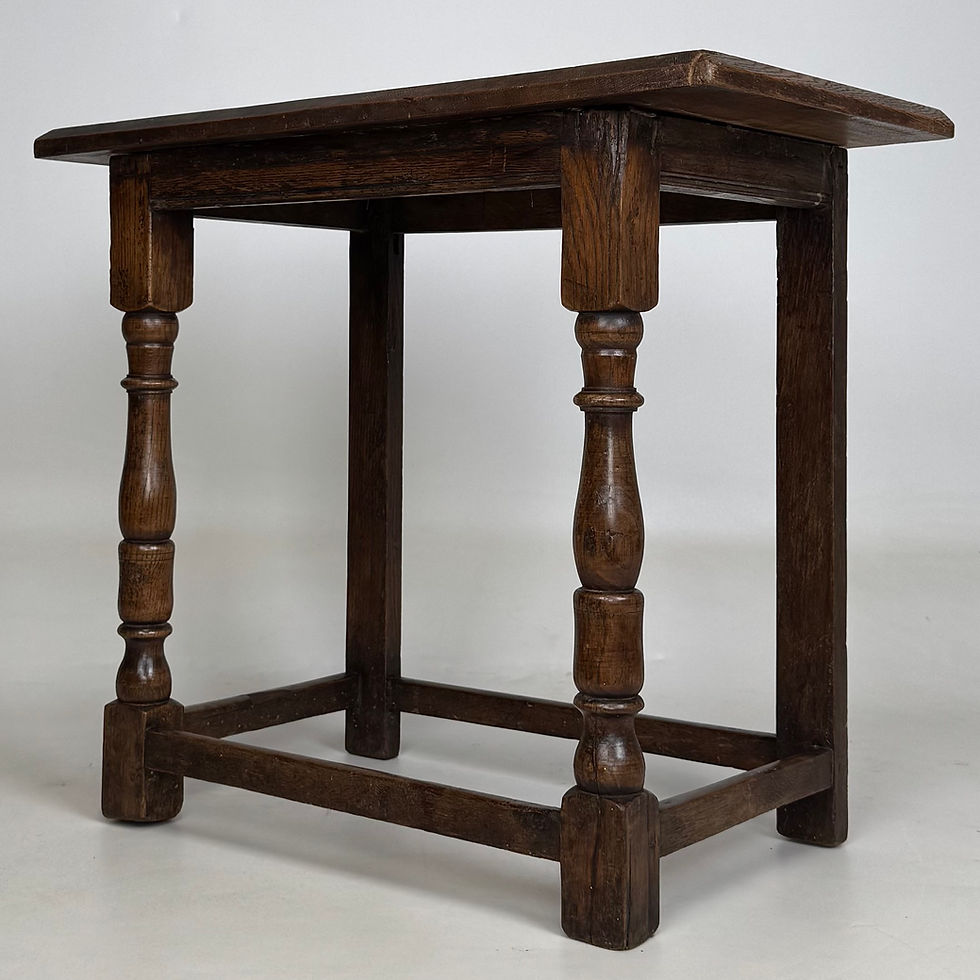 Thumbnail: Antique 19th Century Georgian Style Side Table In Oak ( AF-5791 )