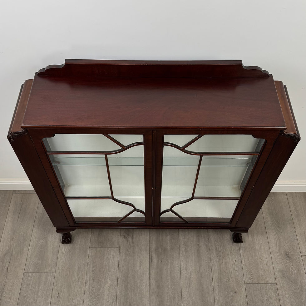 Thumbnail: Antique 20th Century Edwardian Display Cabinet In Mahogany  ( AF-5694 )