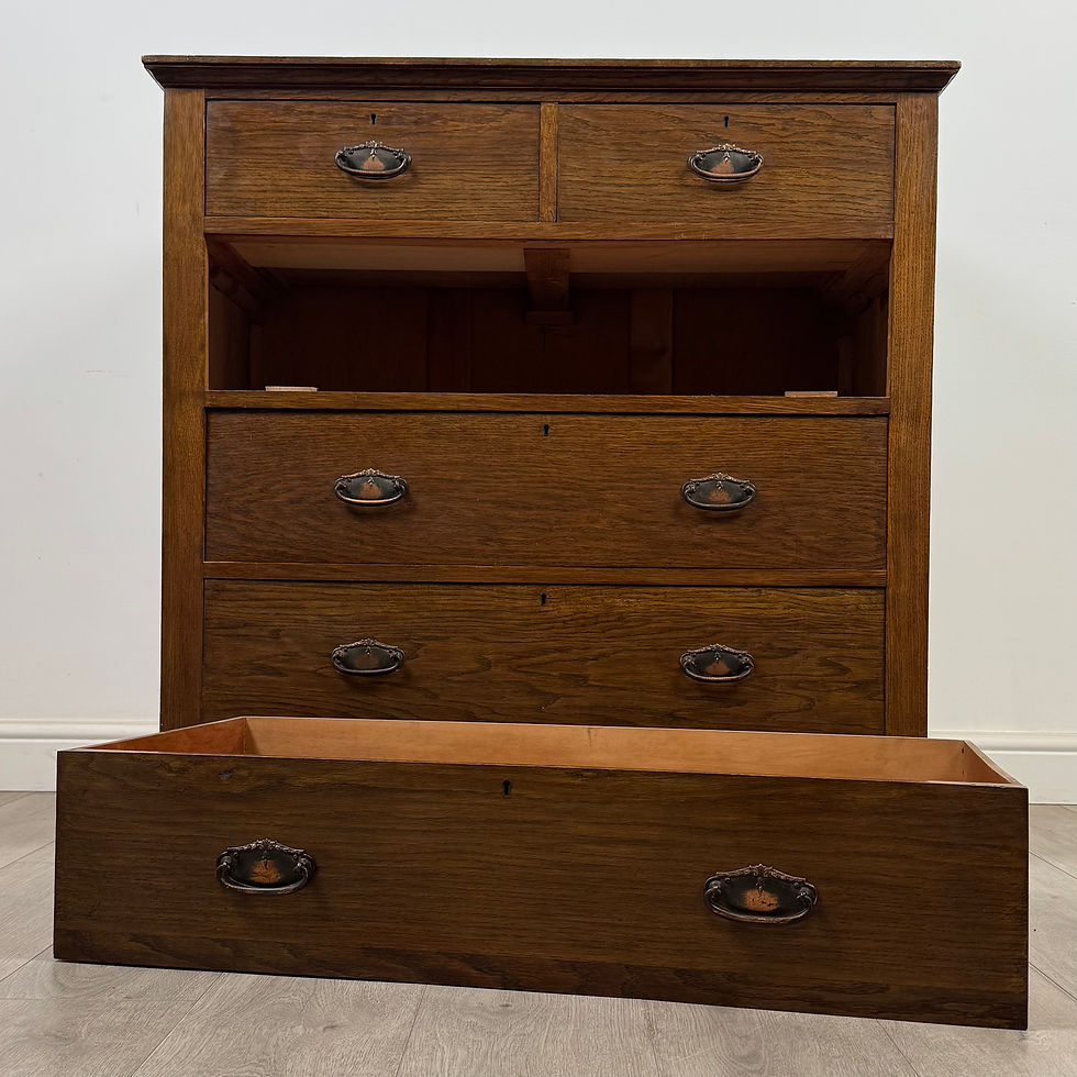 Thumbnail: Antique 20th Century Edwardian Chest Of Drawers In Oak ( AF-5312 )