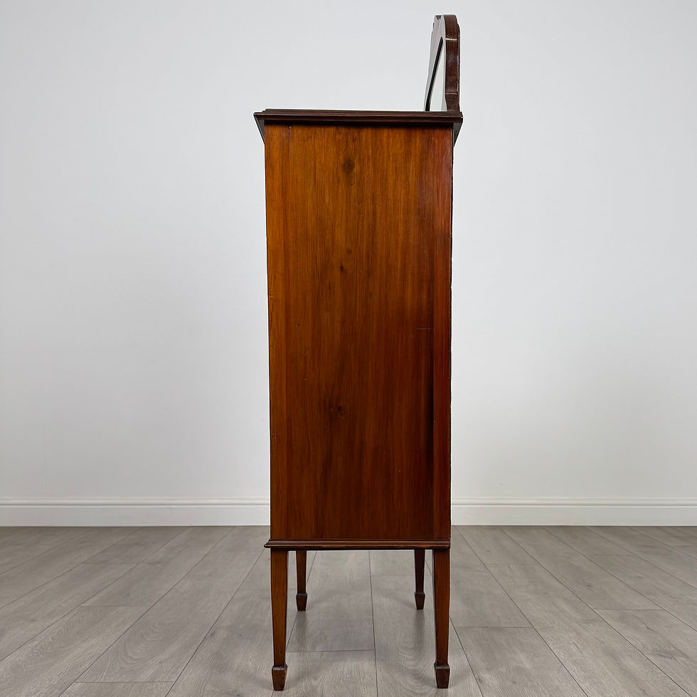 Thumbnail: Antique 20th Century Inlaid Display Cabinet In Mahogany ( REF AF-4771 )