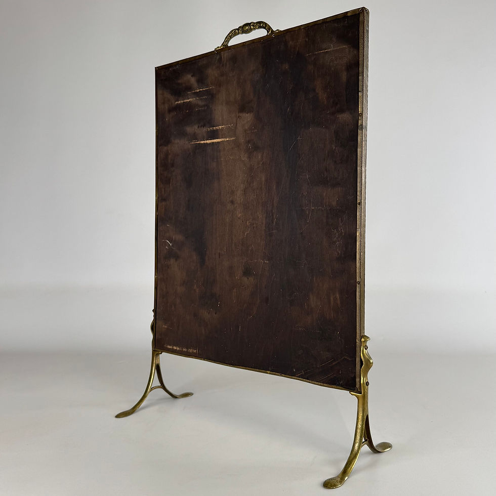 Thumbnail: Antique 19th Century Decorative Brass Fire Screen ( REF AF-4183 )