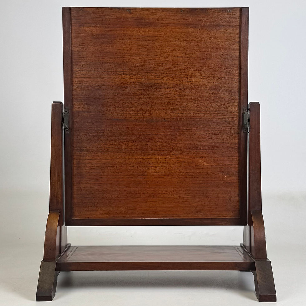 Thumbnail: Antique 20th Century Inlaid Dressing Mirror In Mahogany ( AF-5637 )