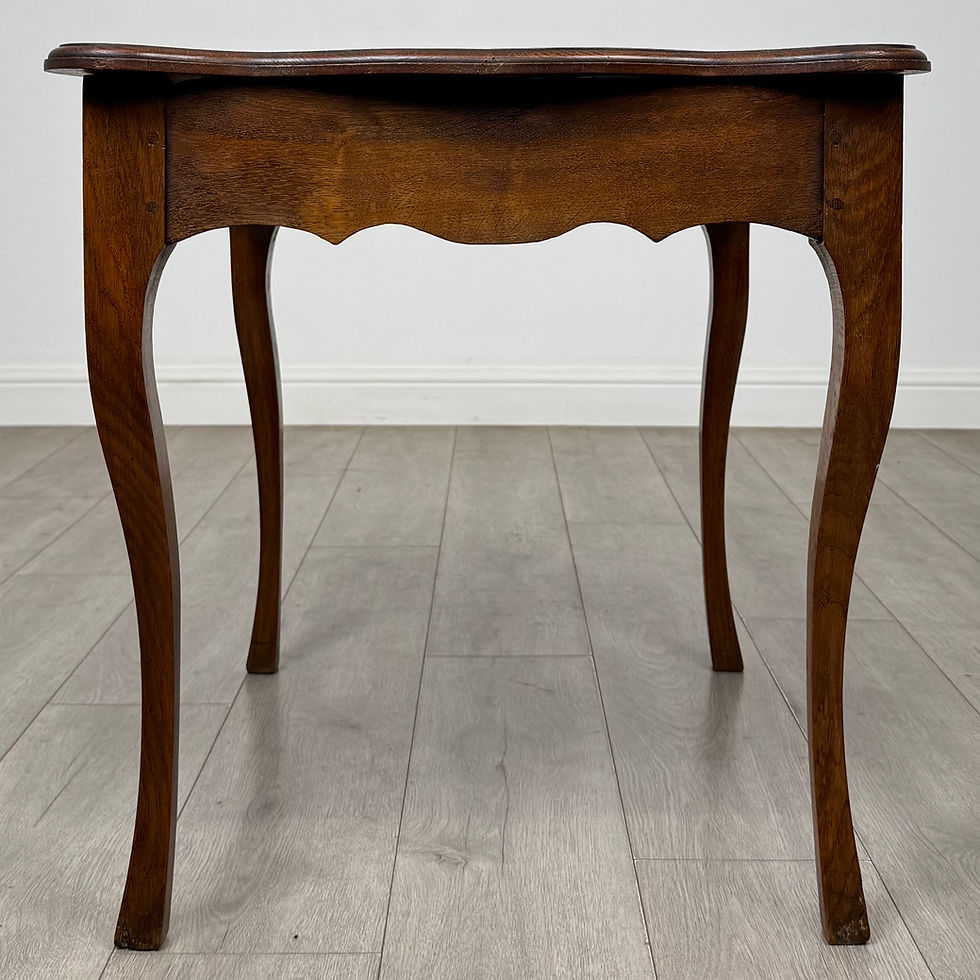 Thumbnail: Antique 20th Century Good Quality French Side Table In Oak ( AF-6302 )