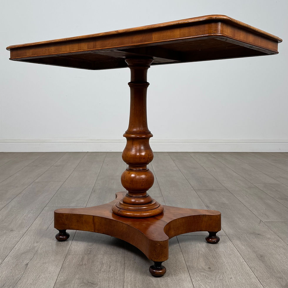 Thumbnail: Antique 19th Century Victorian Side Table In Satinwood ( AF-5476 )