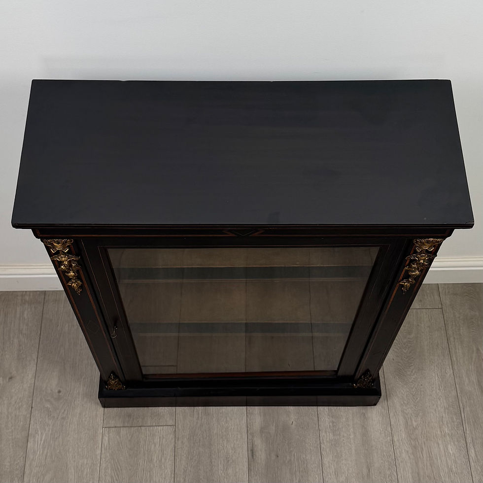 Thumbnail: Antique 19th Century Ebonised Victorian Pier Cabinet ( AF-5484 )