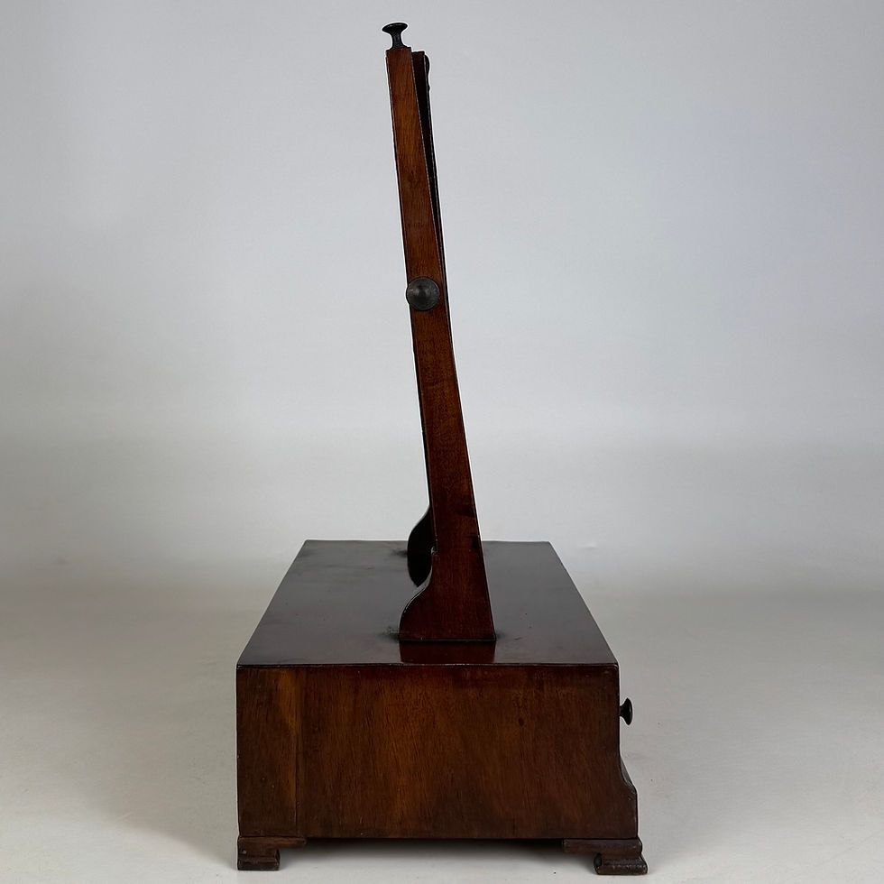 Thumbnail: Antique 18th Century Small Georgian Dressing Mirror In Mahogany ( AF-6339 )