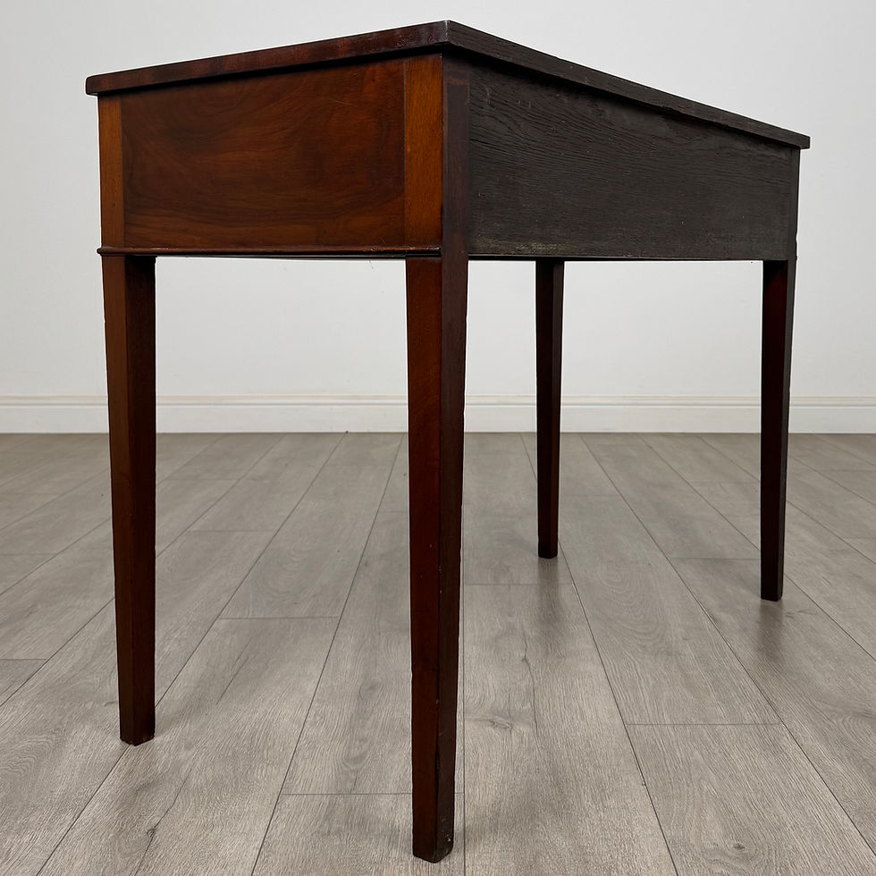 Thumbnail: Antique 19th Century Serpentine Writing Table In Mahogany  ( AF-5691 )