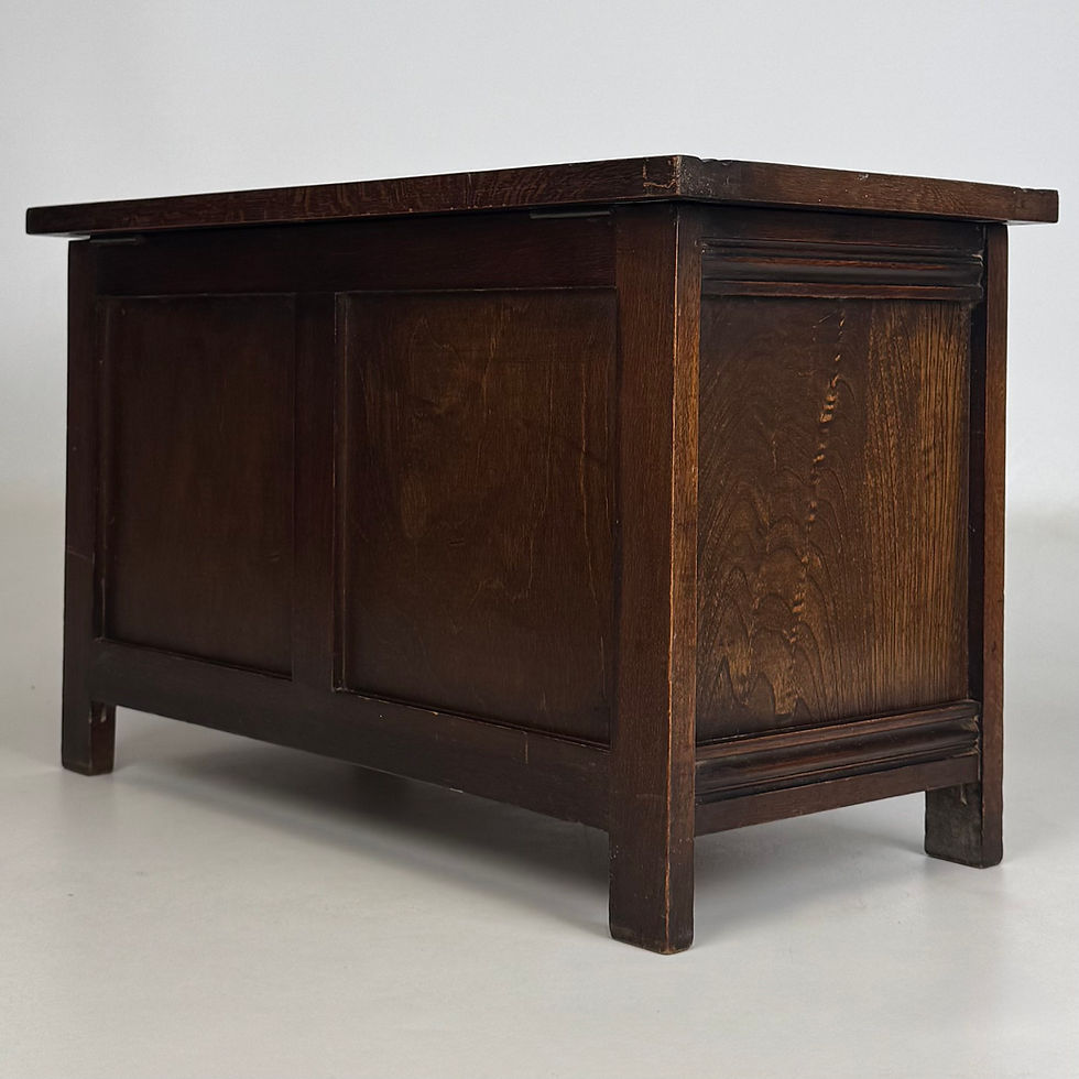 Thumbnail: Antique 20th Century Edwardian Blanket Box In Oak ( AF-5537 )