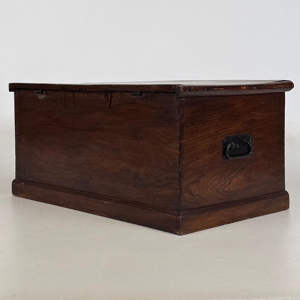 Thumbnail: Antique 19th Century Victorian Blanket Box In Oak ( AF-5548 )