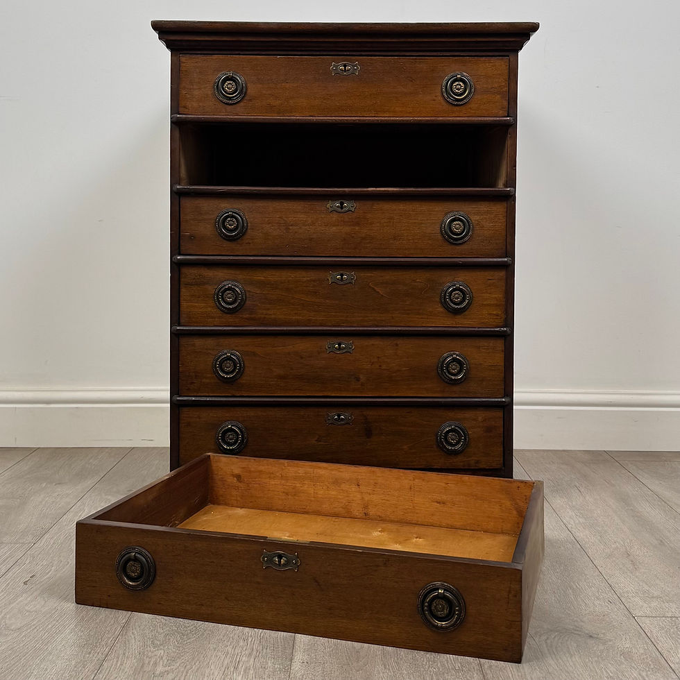 Thumbnail: Antique 20th Century Edwardian Chest Of Drawers In Mahogany ( AF-6003 )