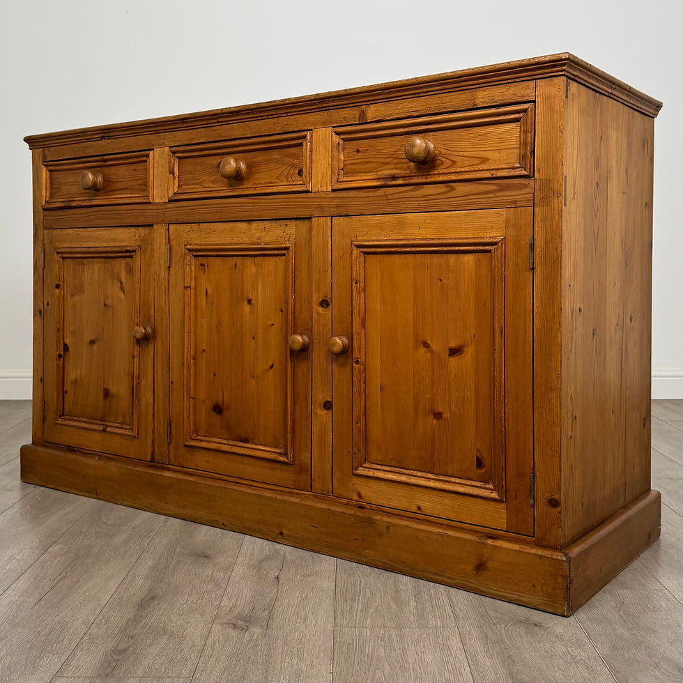 Thumbnail: Vintage 20th Century Farmhouse Sideboard In Pine ( AF-6308 )