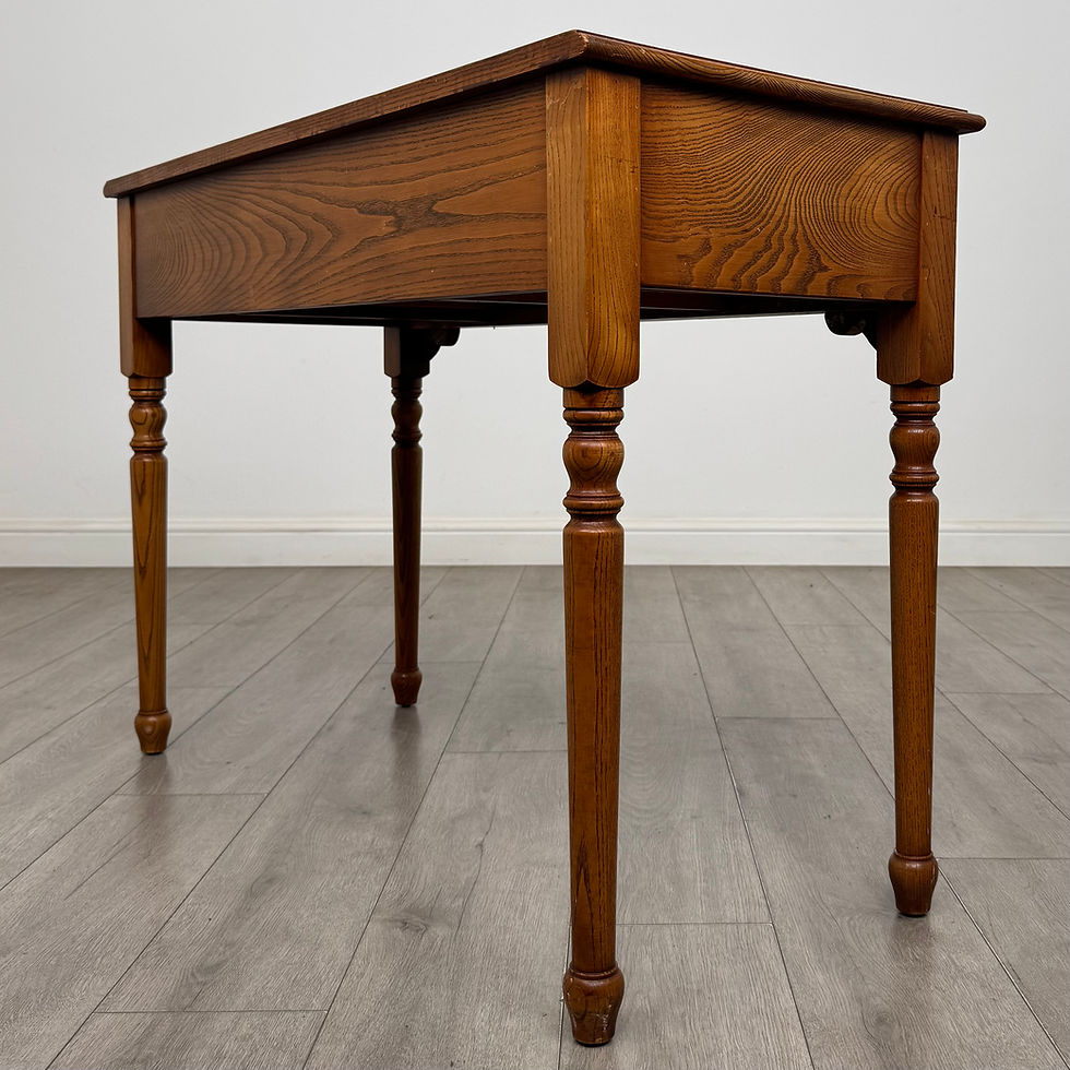 Thumbnail: Antique 20th Century Good Quality Writing Table In Oak ( AF-6584 )