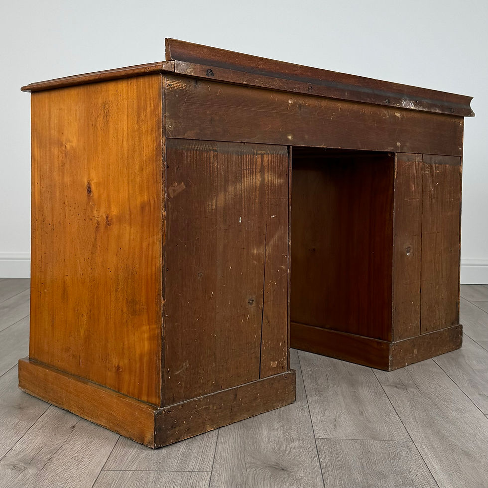 Thumbnail: Antique 19th Century Good Quality Satin Wood Desk ( REF AF-3517 )