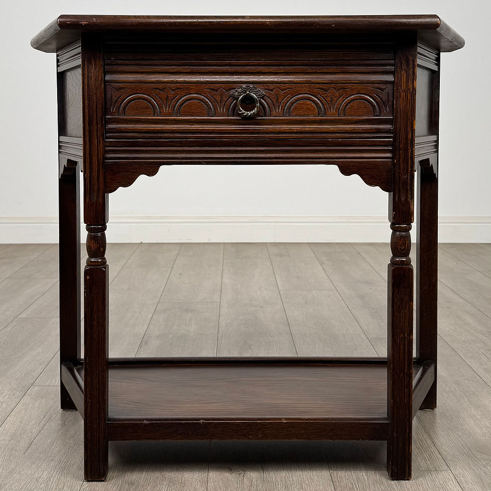 Thumbnail: Antique 20th Century Side Table In Oak ( AF-5697 )