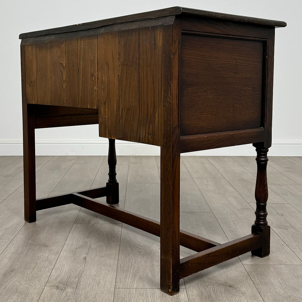 Thumbnail: Antique 20th Century Good Quality Desk In Oak ( REF AF-3951 )
