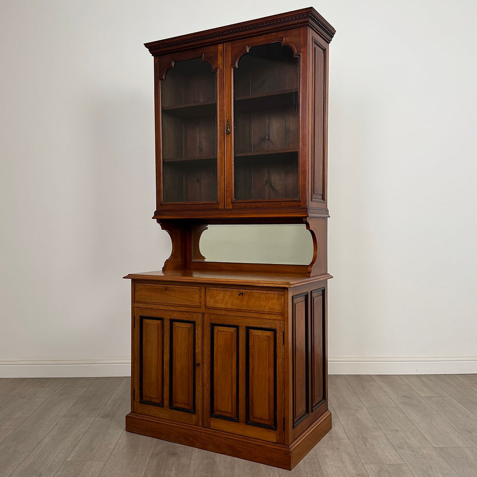 Thumbnail: Antique 20th Century Edwardian Bookcase In Walnut ( AF-5660 )